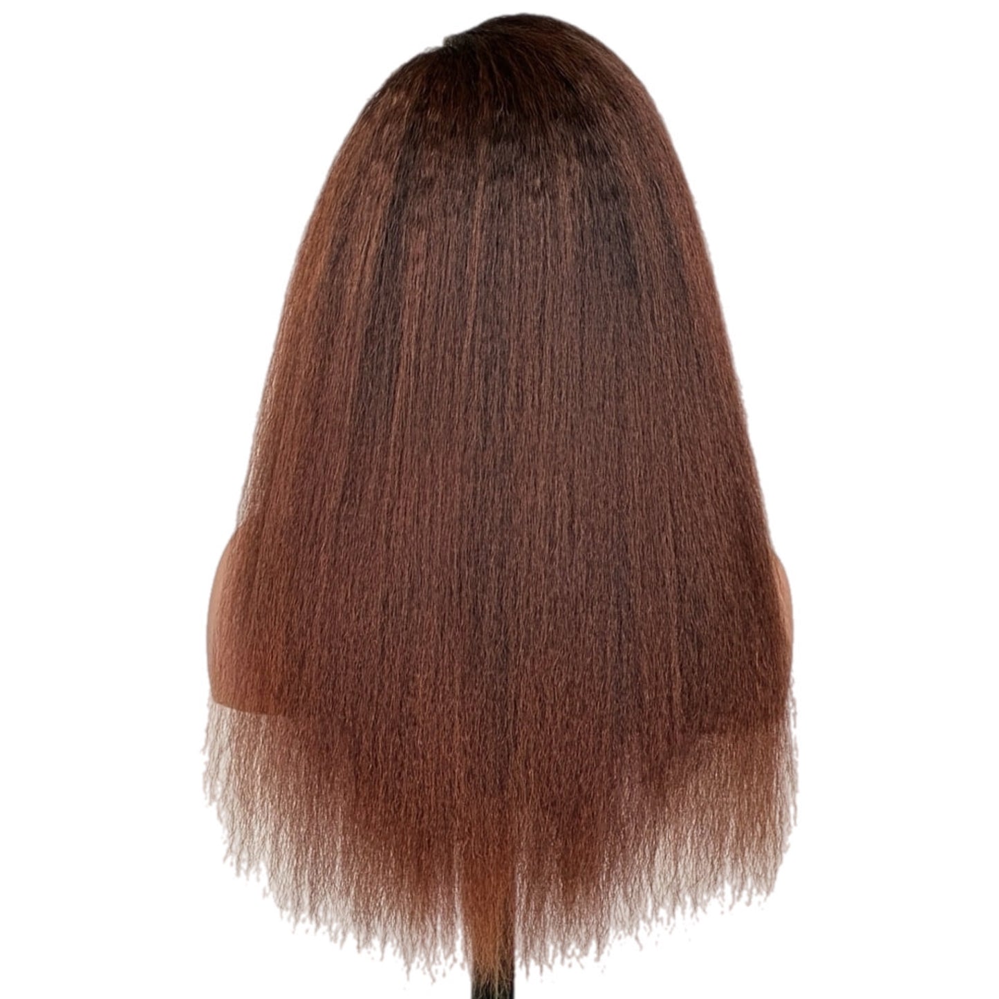 HH Kinky Curly Brown Gradient Front Lace Wig