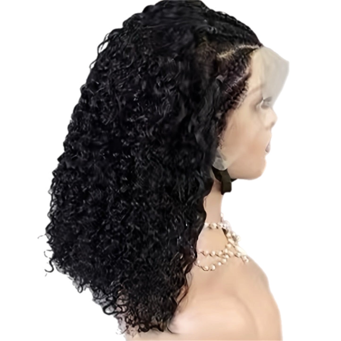 HH Curly Front Lace Wig with 7 Front Braids