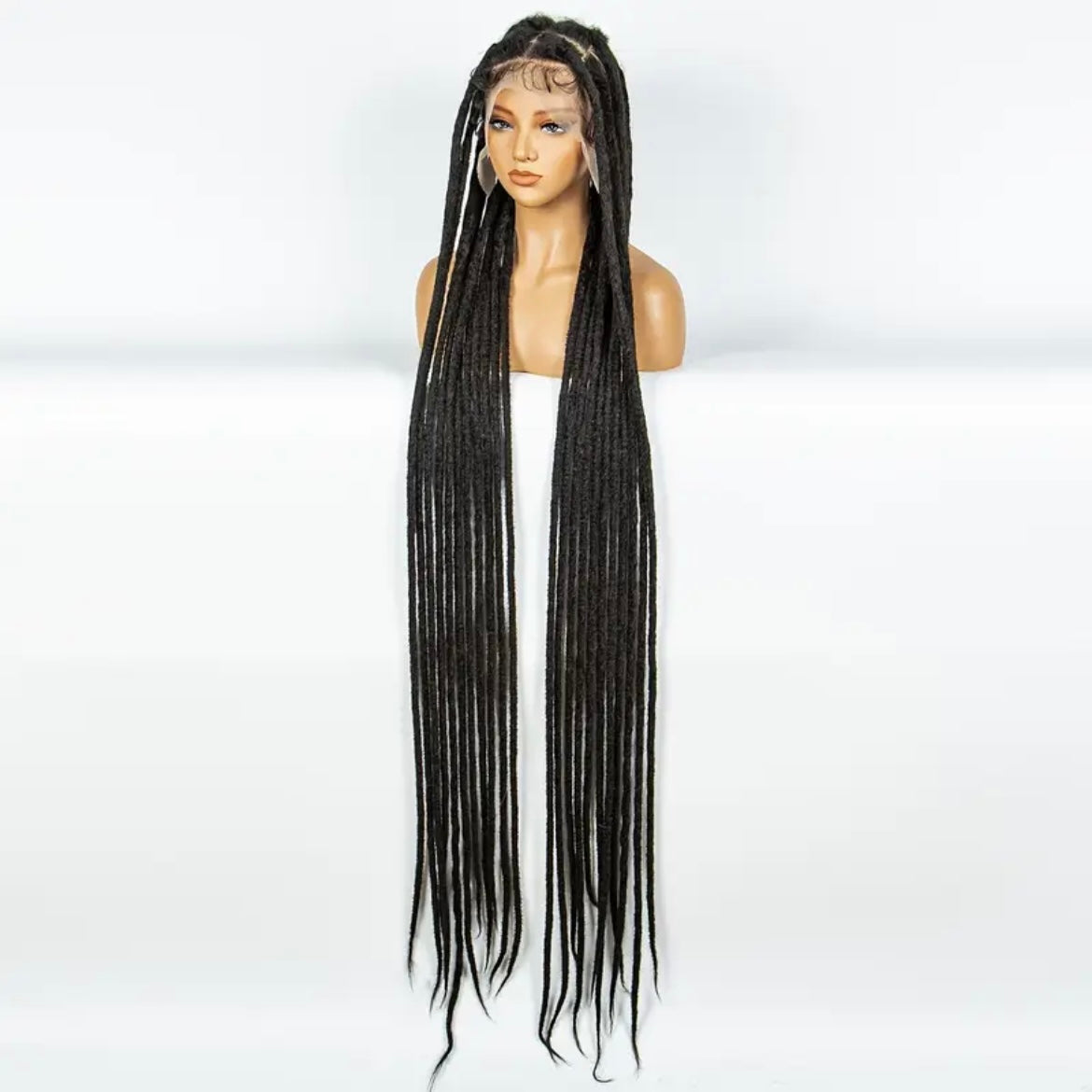 Long Faux Locs Synthetic Full Lace Wig