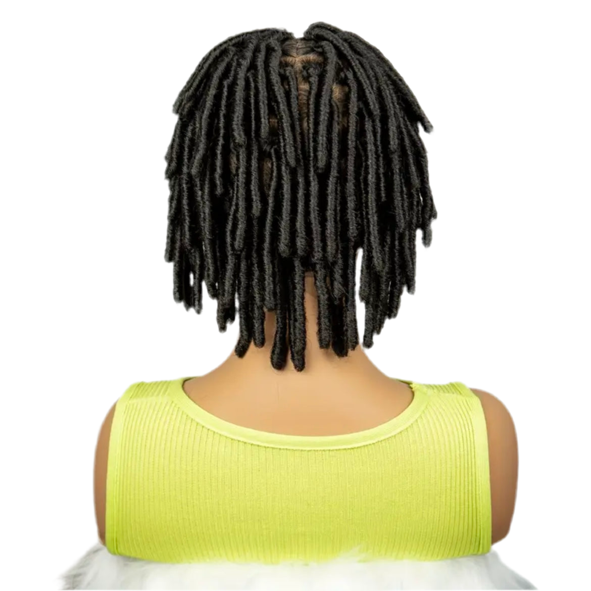 Short Faux Locs Synthetic Full Lace Wig