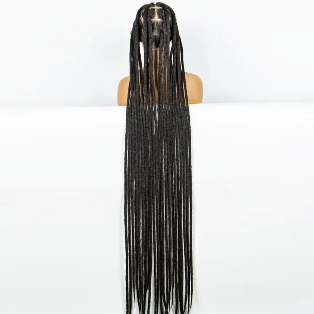Long Faux Locs Synthetic Full Lace Wig