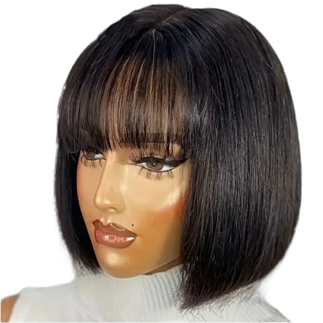 HH Straight Bob Style Lace Wig with Bangs