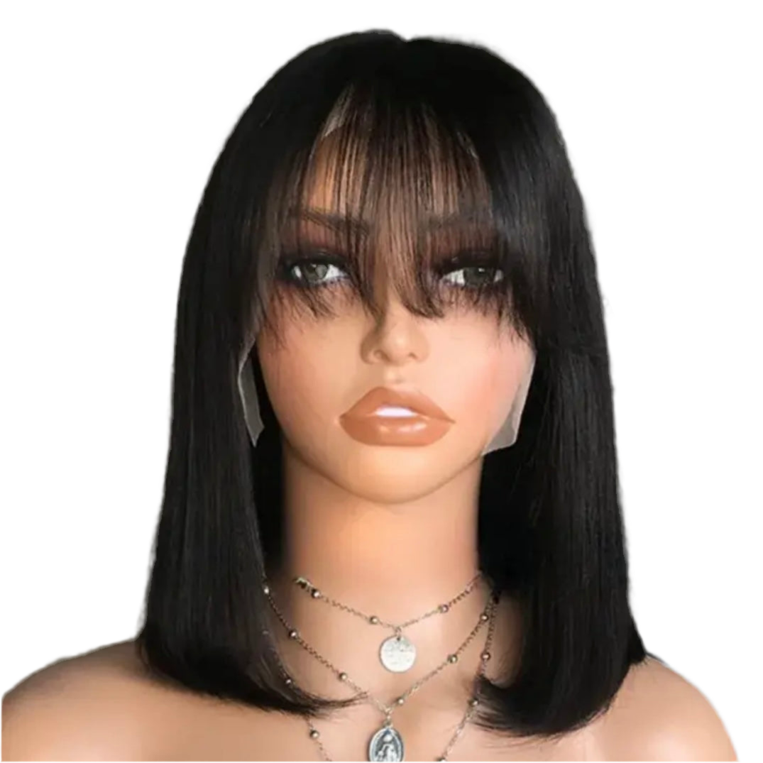 HH Straight Bob Style Lace Wig with Bangs