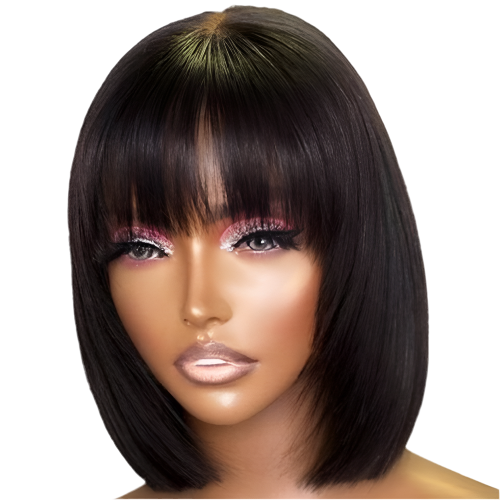 HH Straight Bob Style Lace Wig with Bangs