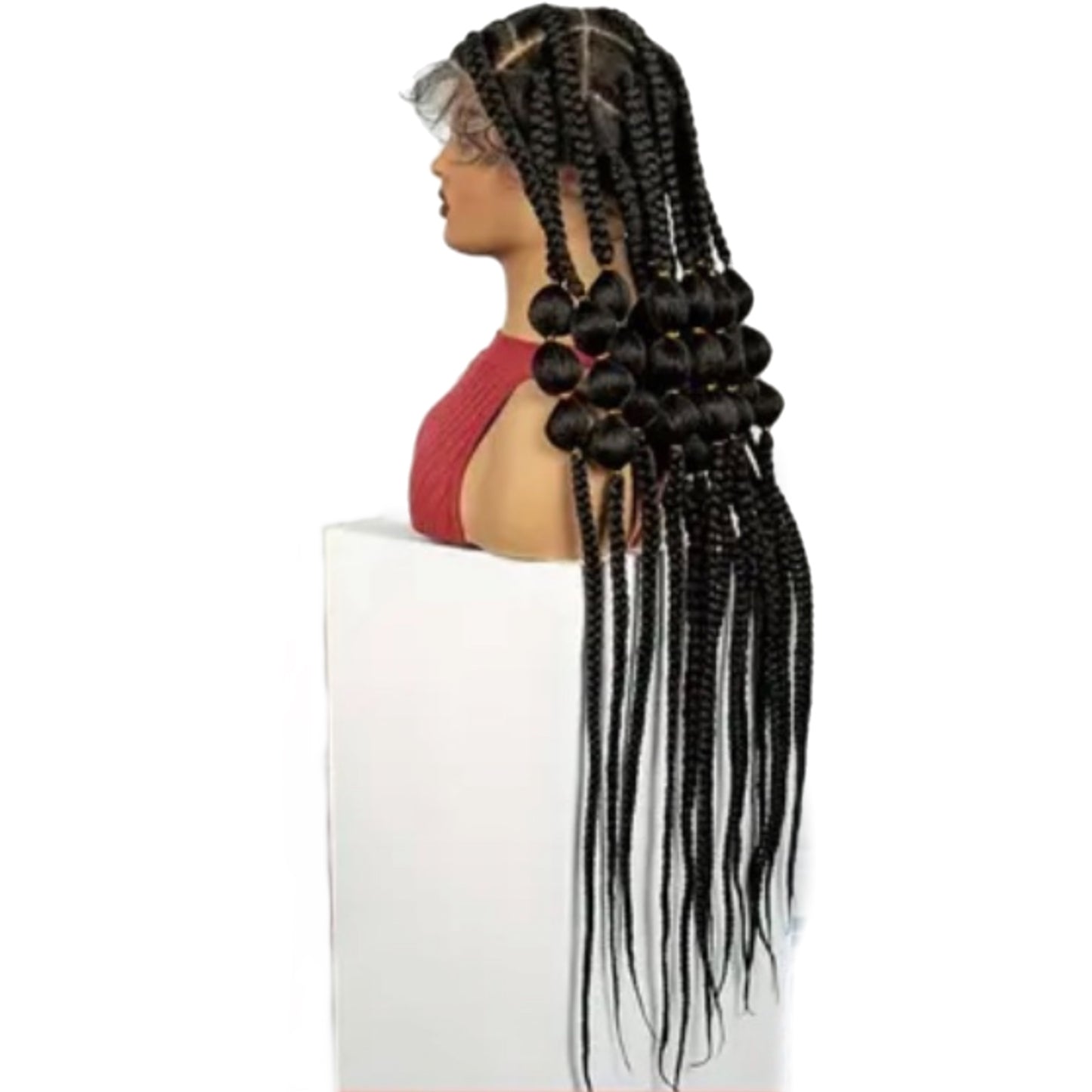 Synthetic Bubble Braids Full Lace Wig