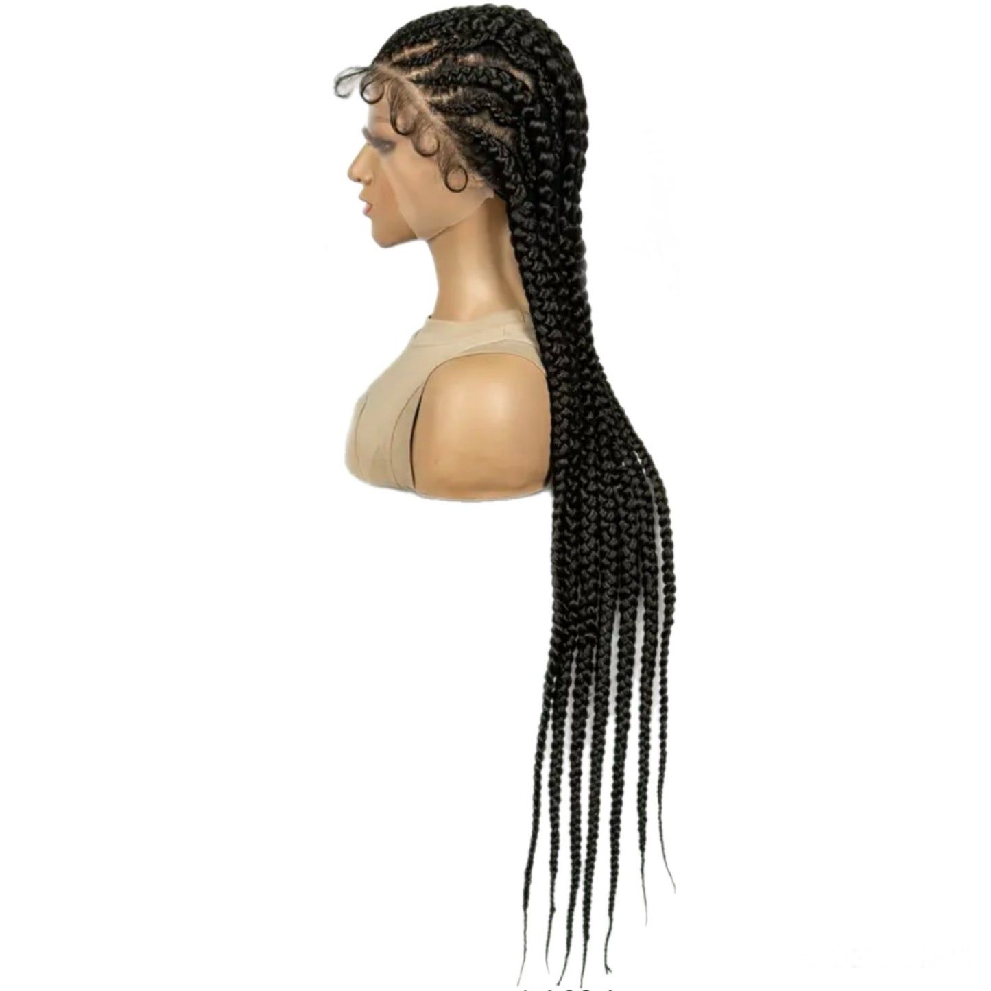 7 Big Braids + 6 Small Zig Zag Braids Synthetic Full Lace Wig