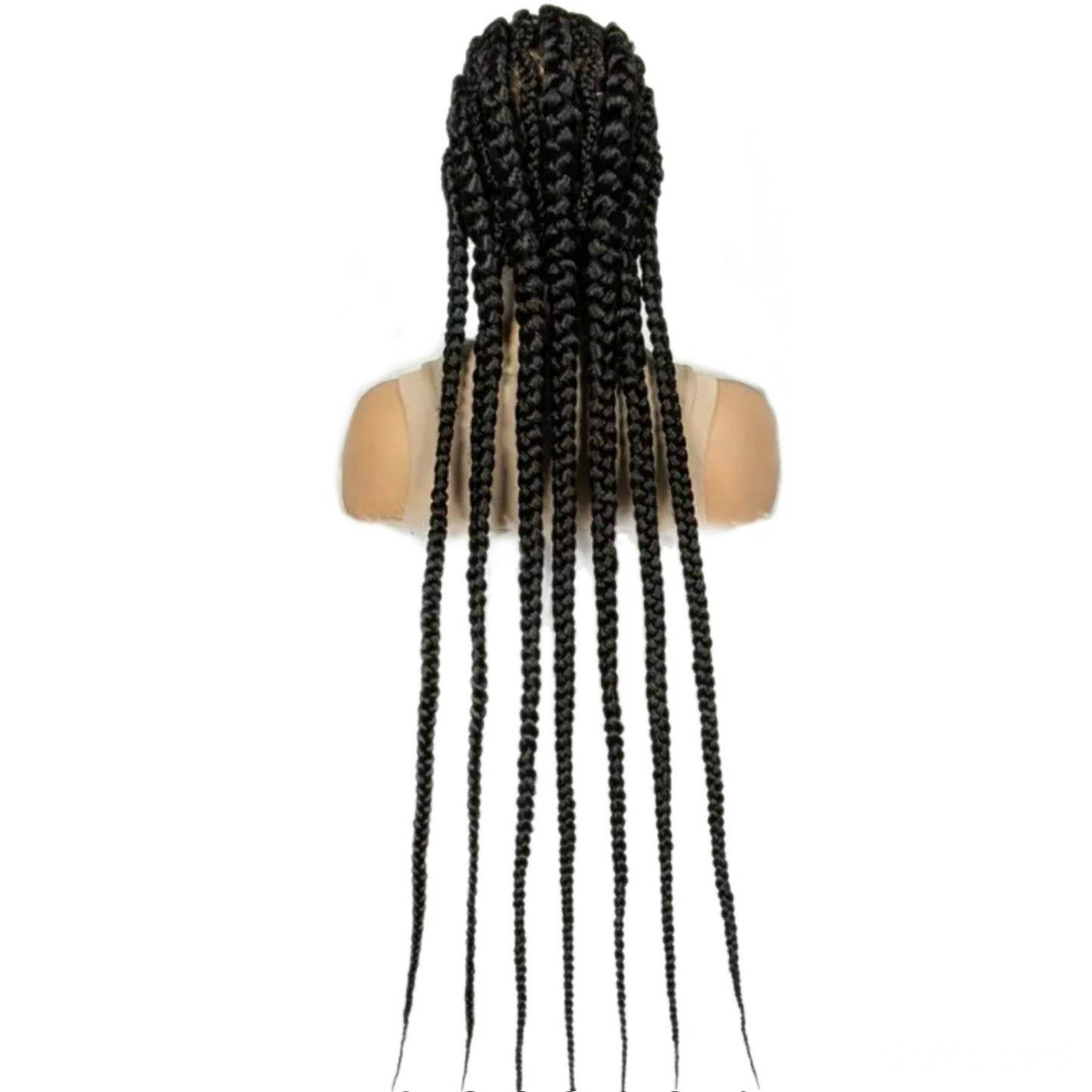 7 Big Braids + 6 Small Zig Zag Braids Synthetic Full Lace Wig