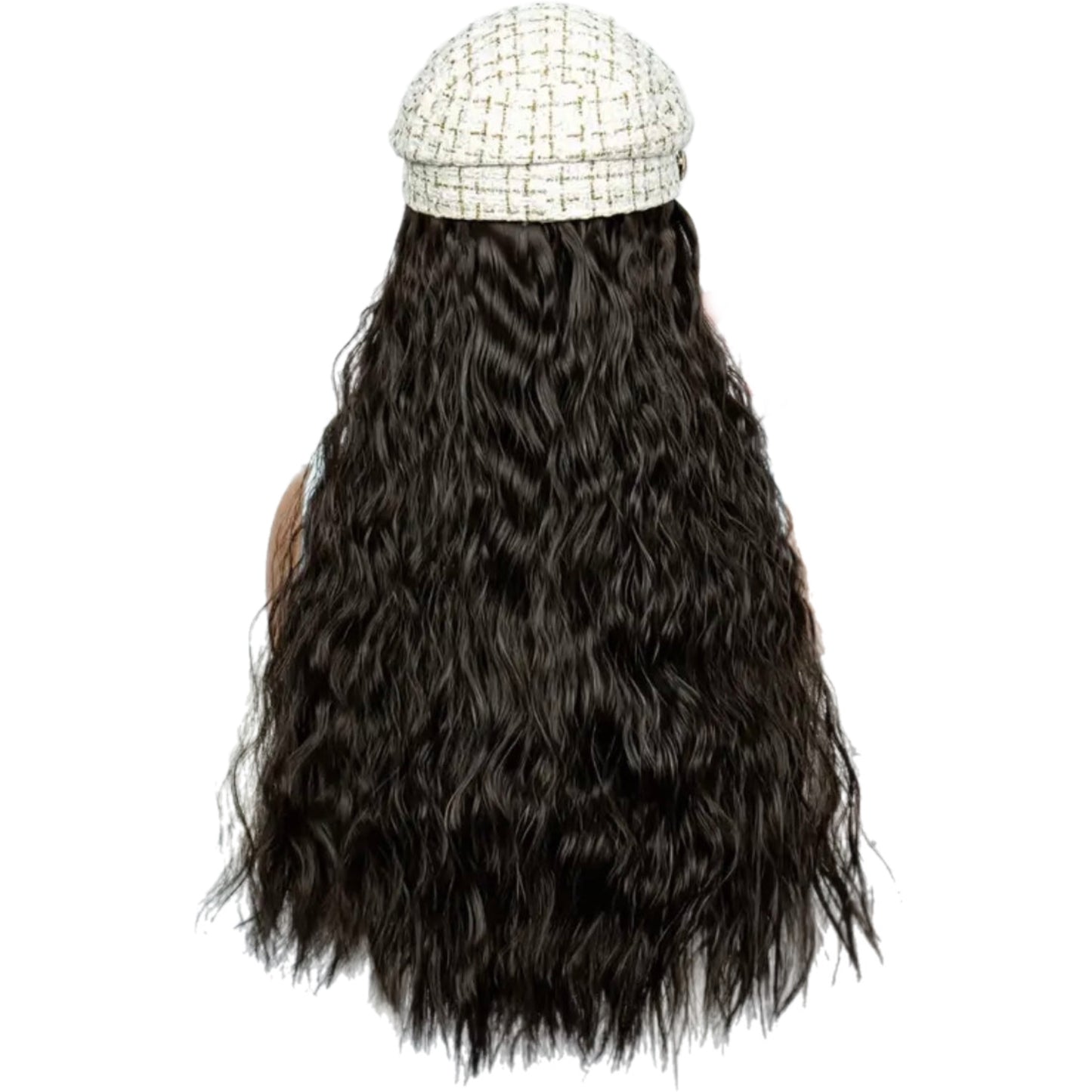 High Temperature Synthetic Wavy Wig with Built-in Stylish Cap