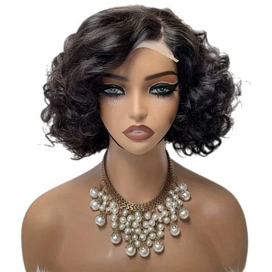 HH Curly Bob-Pixie Style Front Lace Wig [2 Colors]