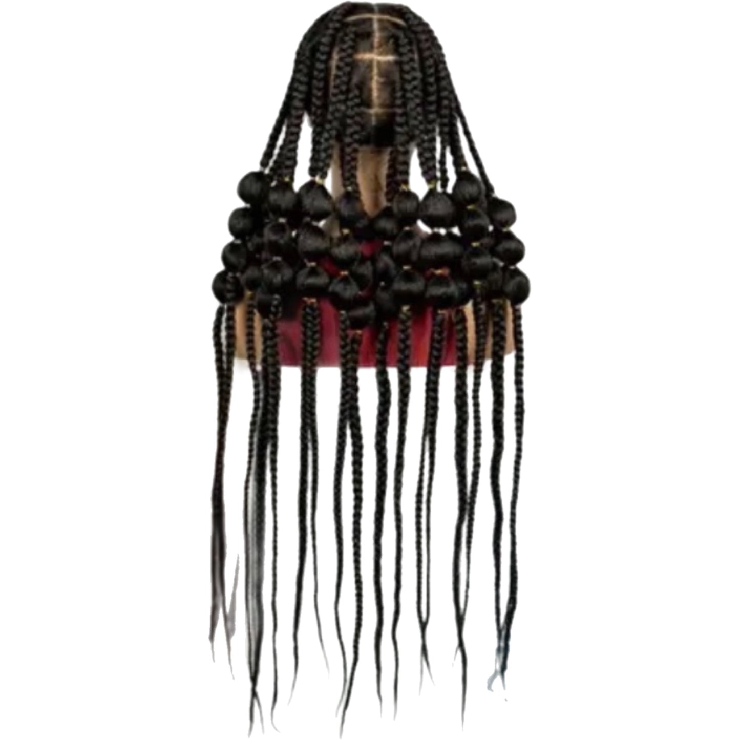 Synthetic Bubble Braids Full Lace Wig