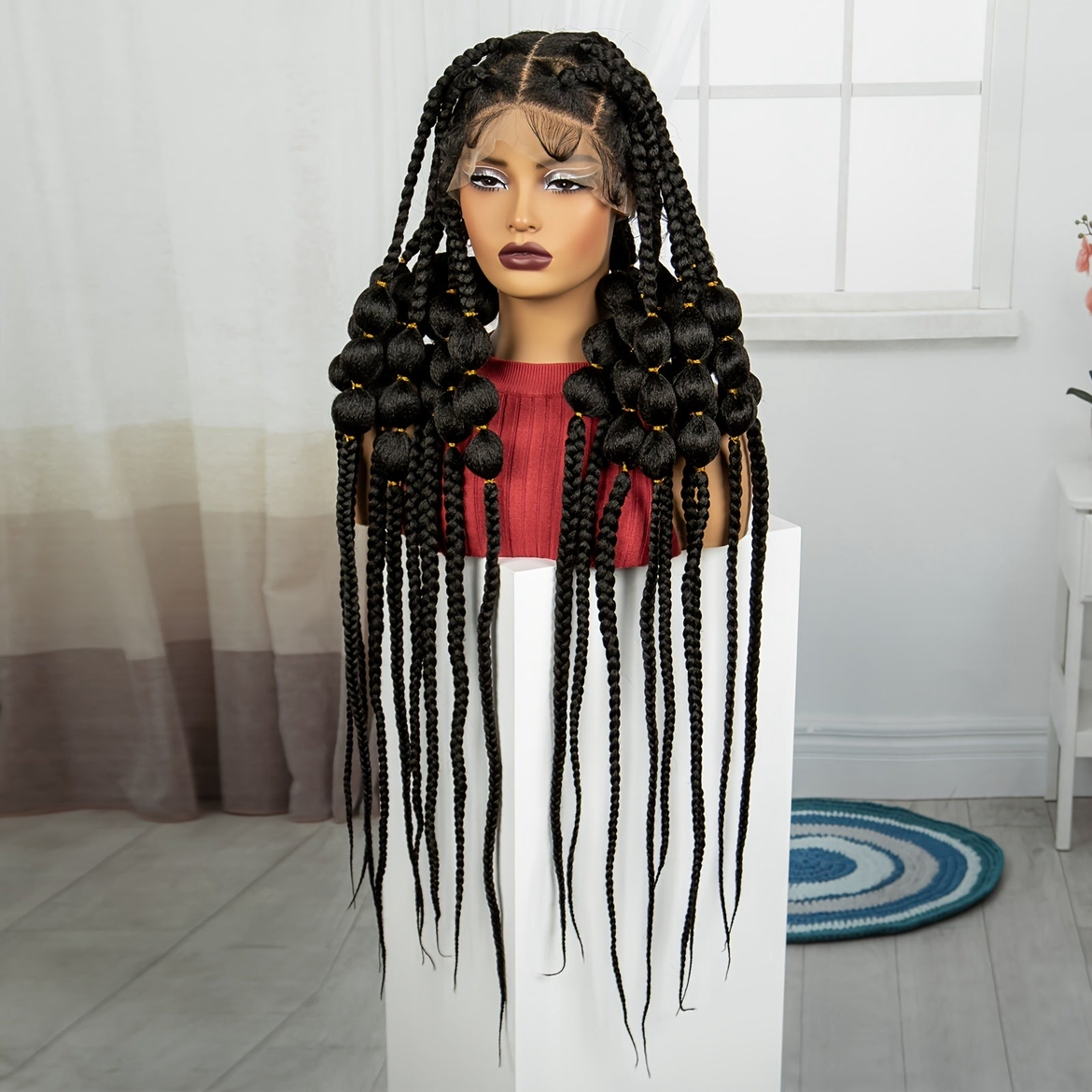 Tresses en Bulles 40" à Dentelle Complète #0009