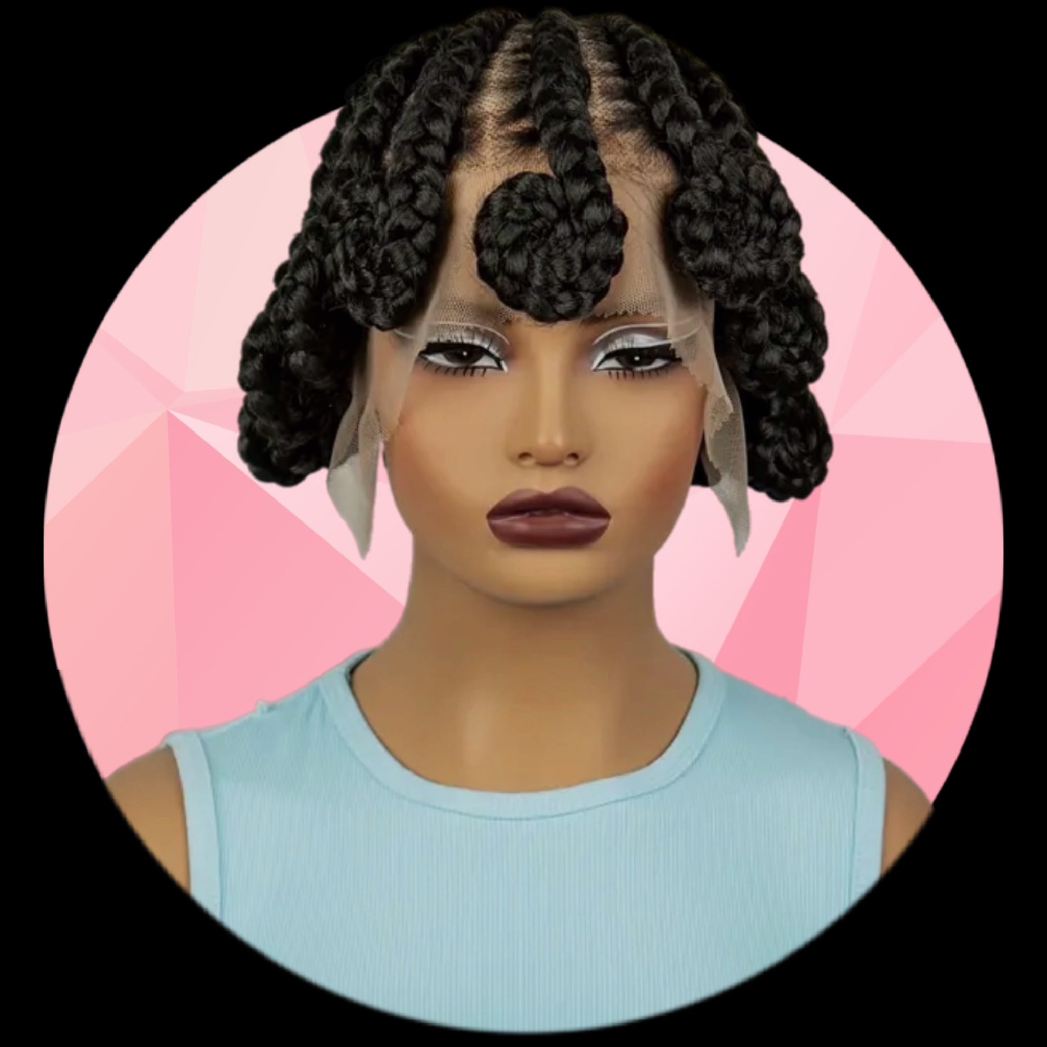 Tresses Collées Koroba 8" à Dentelle Complète #0014