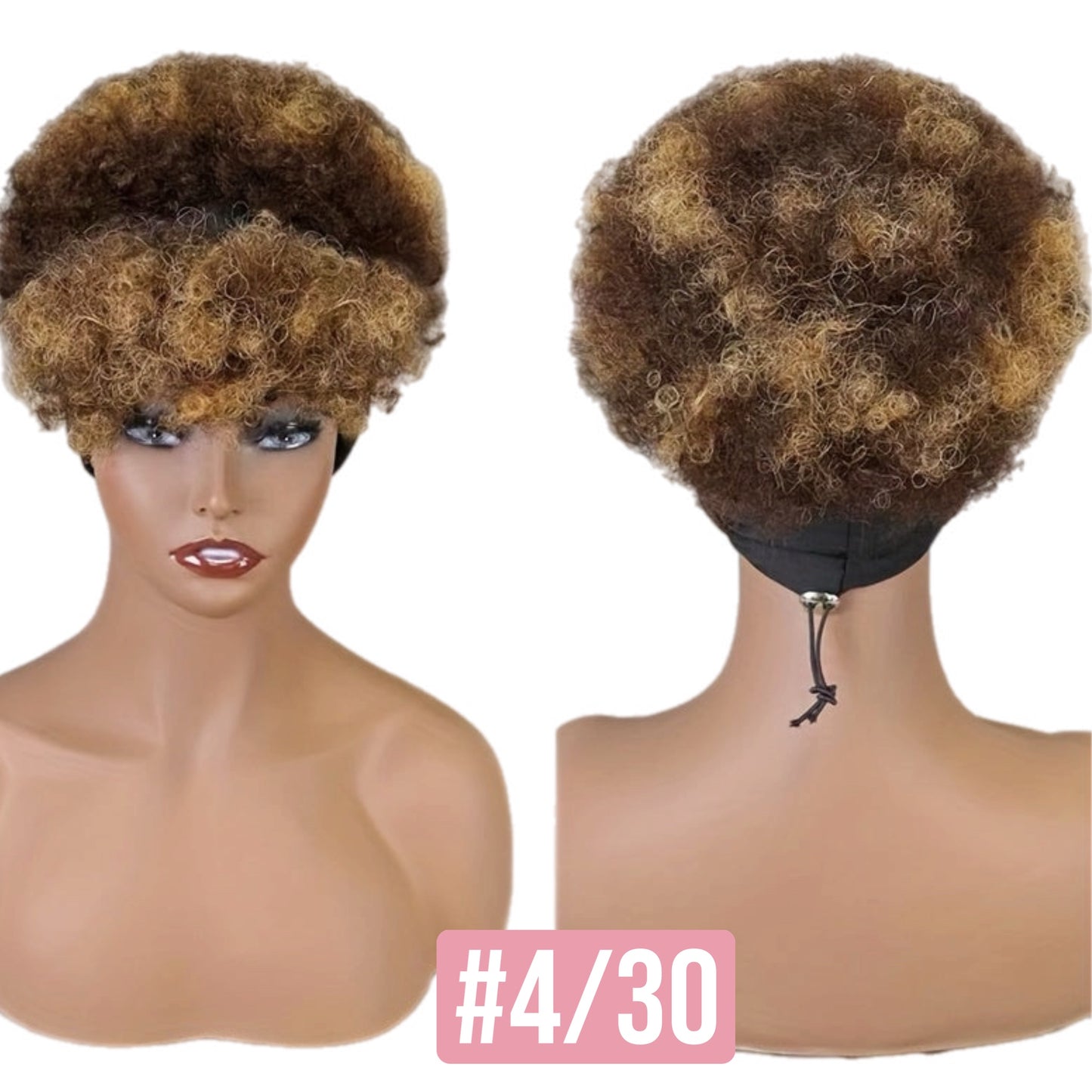 Perruque HH Afro Crépus avec Bandeau Intégré [5 Couleurs]