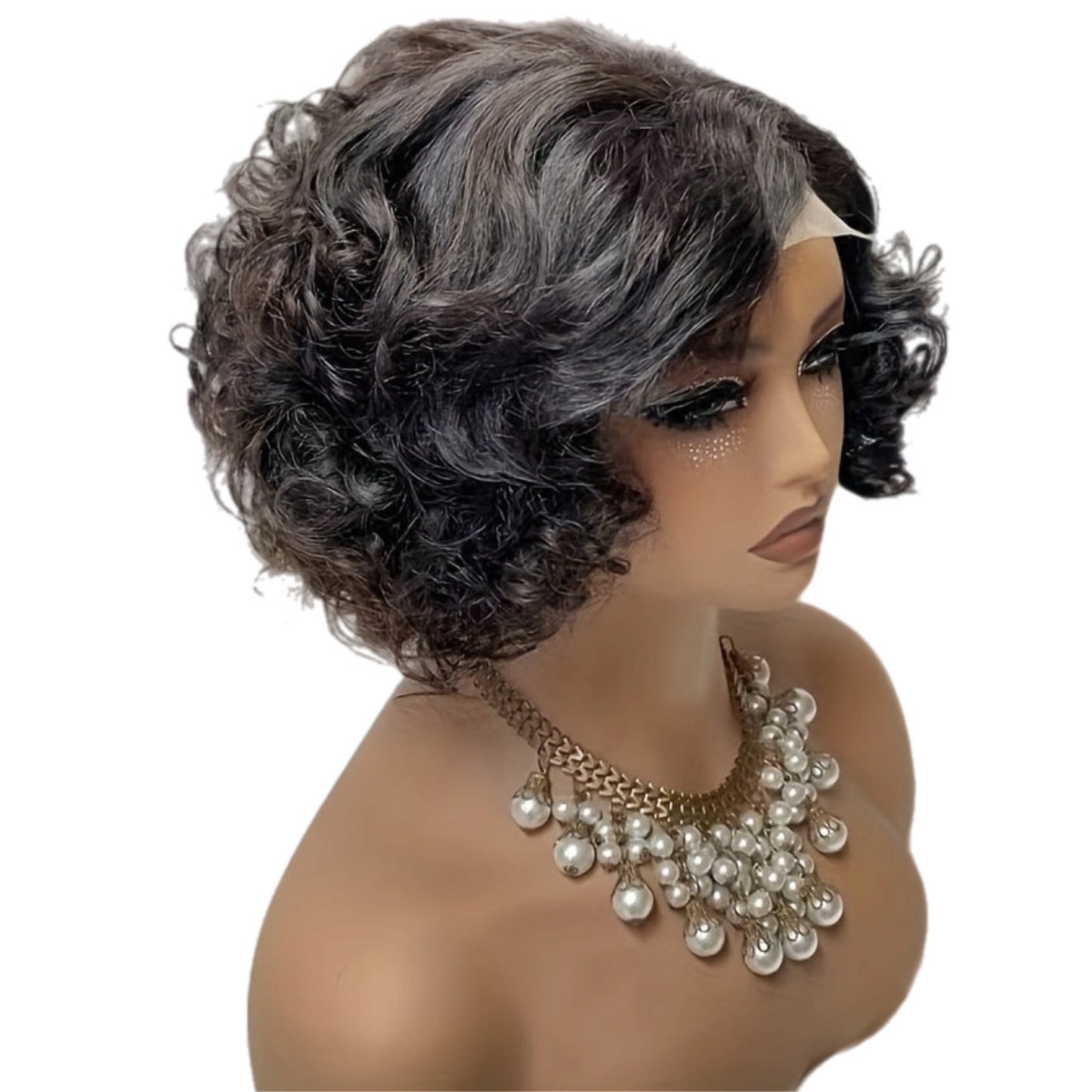 HH Curly Bob-Pixie Style Front Lace Wig [2 Colors]