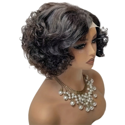 HH Curly Bob-Pixie Style Front Lace Wig [2 Colors]