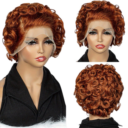 HH Short Curly Front Lace Wig [3 Colors]