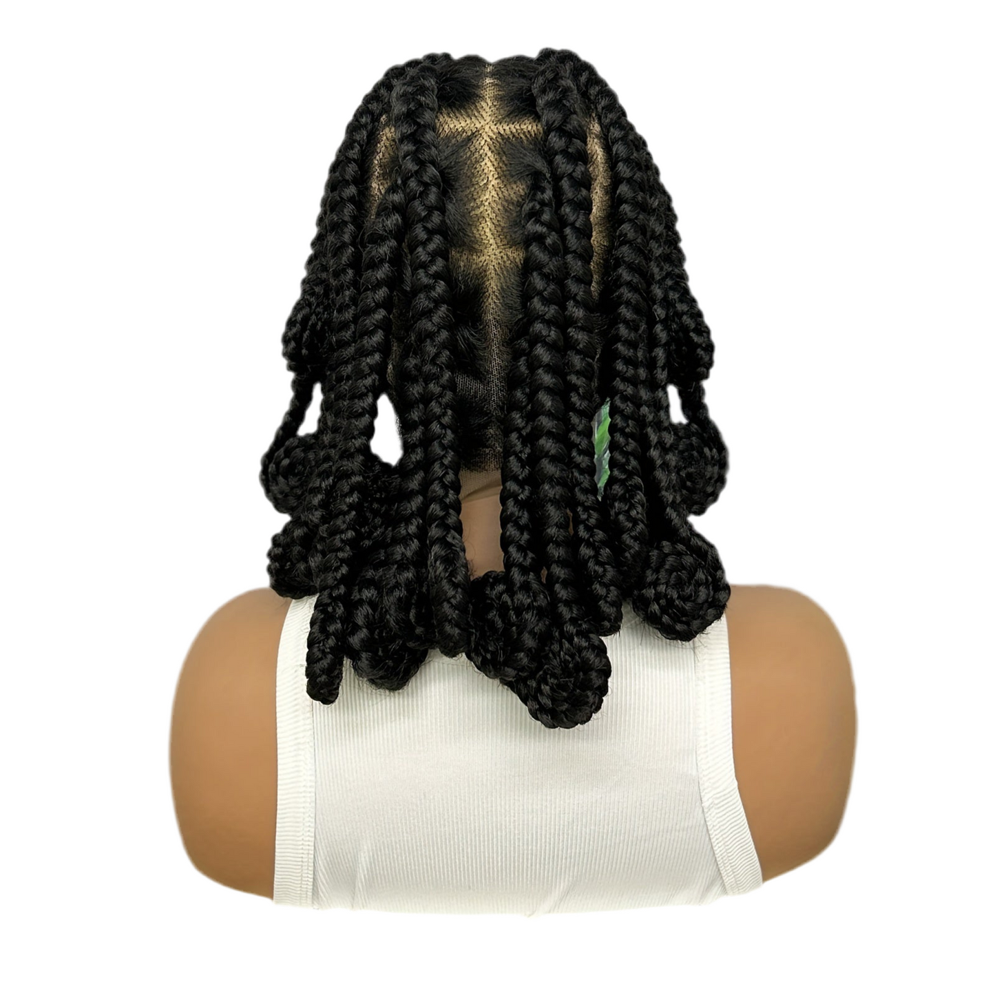 Synthetic Braids Full Lace Wig with Wrapped Ends