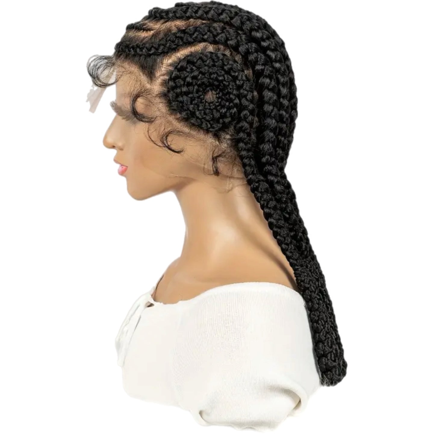 Synthetic Bantu Braids Full Lace Wig [Style #3]