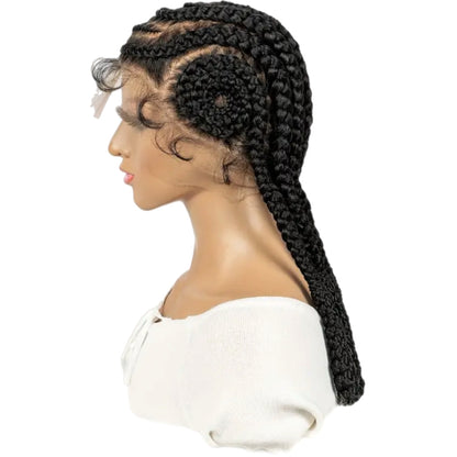 Synthetic Bantu Braids Full Lace Wig [Style #3]