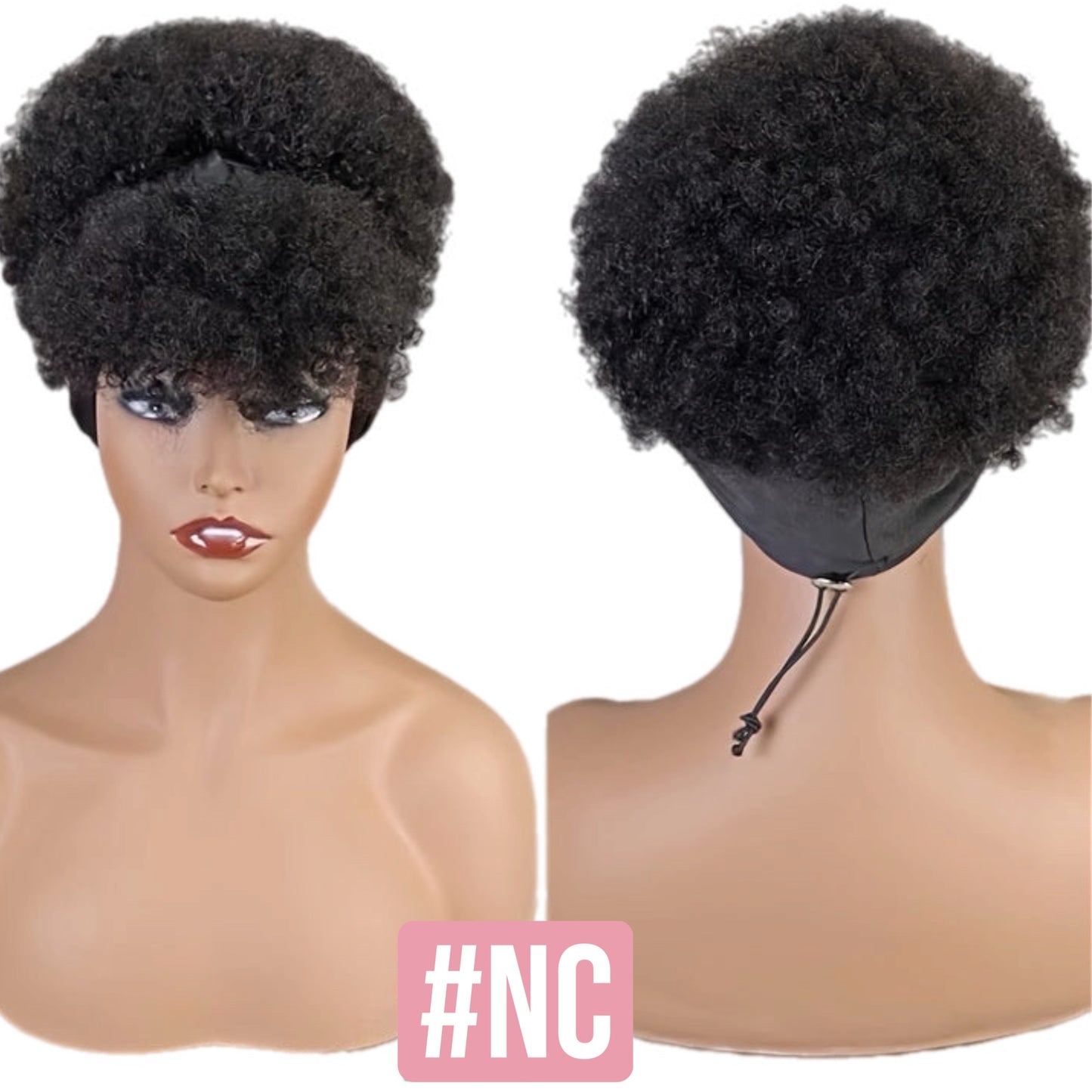 Perruque HH Afro Crépus avec Bandeau Intégré [5 Couleurs]