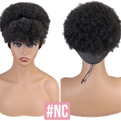 Perruque HH Afro Crépus avec Bandeau Intégré [5 Couleurs]