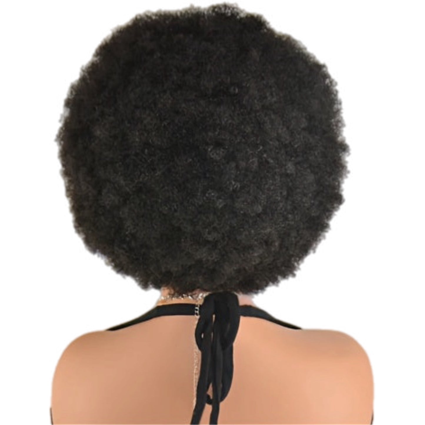 Perruque en Dentelle d’Afro Crépus Synthétique avec Nattes à l’Avant [Modèle #8]