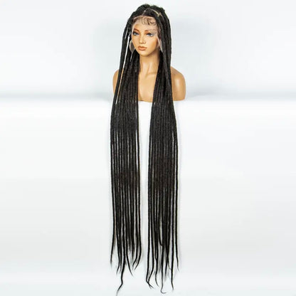 Long Faux Locs Synthetic Full Lace Wig