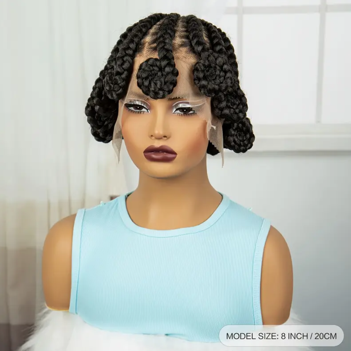 Tresses Collées Koroba 8" à Dentelle Complète #0014