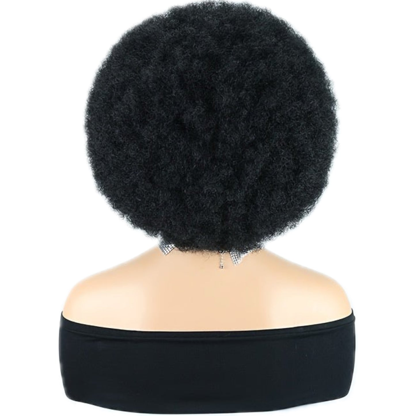Perruque en Dentelle d’Afro Crépus Synthétique avec Nattes à l’Avant [Modèle #9]