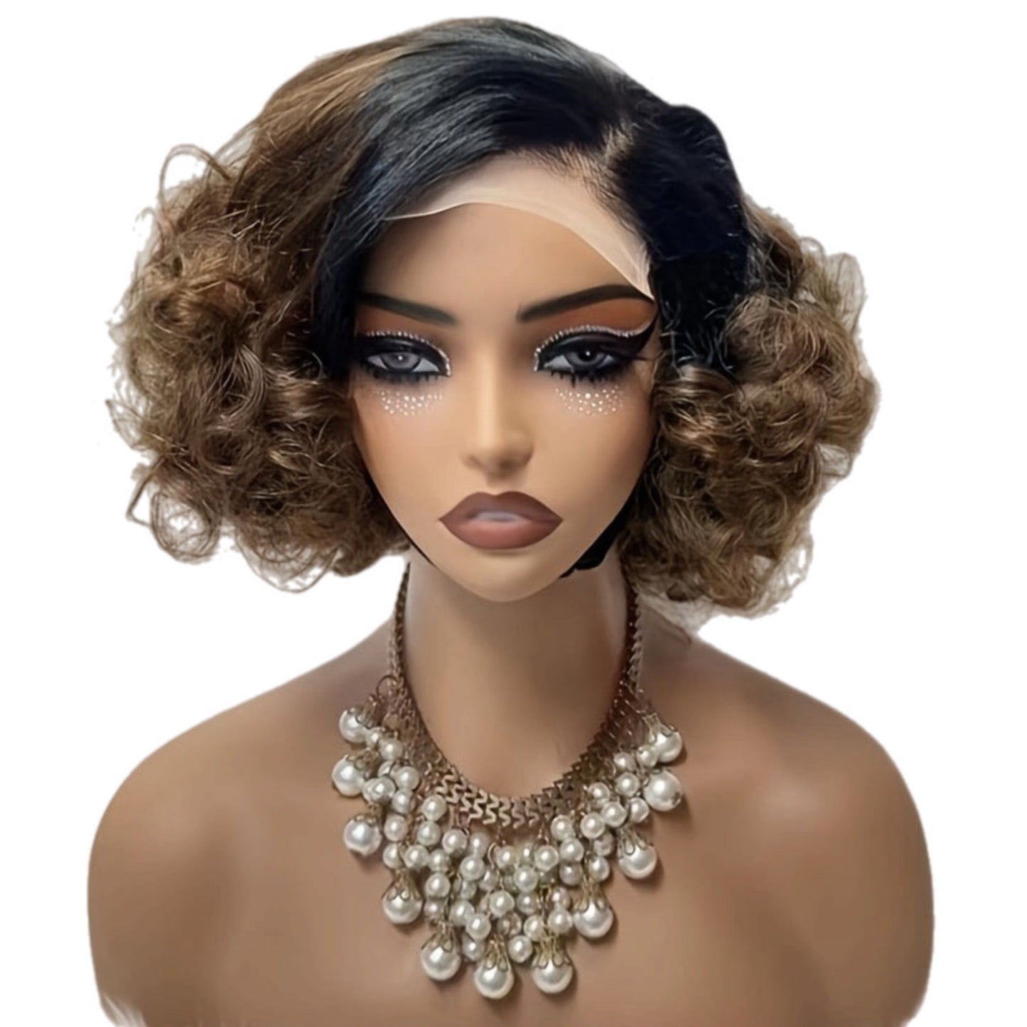 HH Curly Bob-Pixie Style Front Lace Wig [2 Colors]
