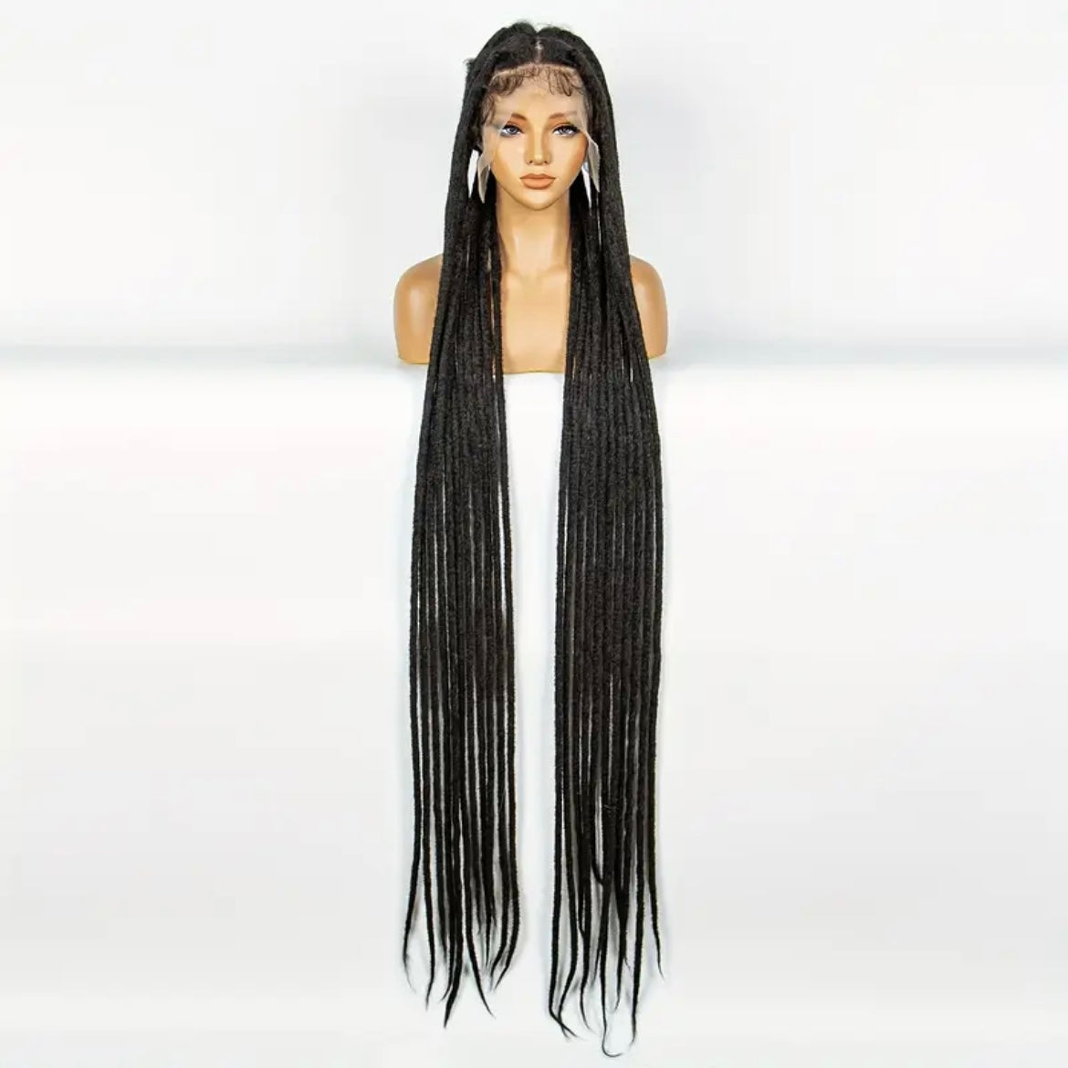 Long Faux Locs Synthetic Full Lace Wig