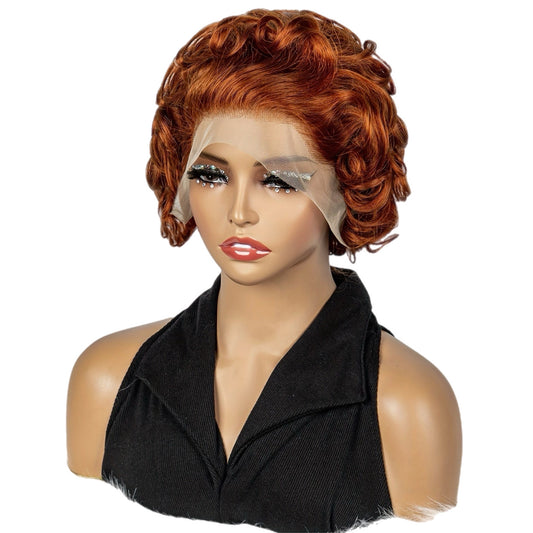 HH Short Curly Front Lace Wig [3 Colors]