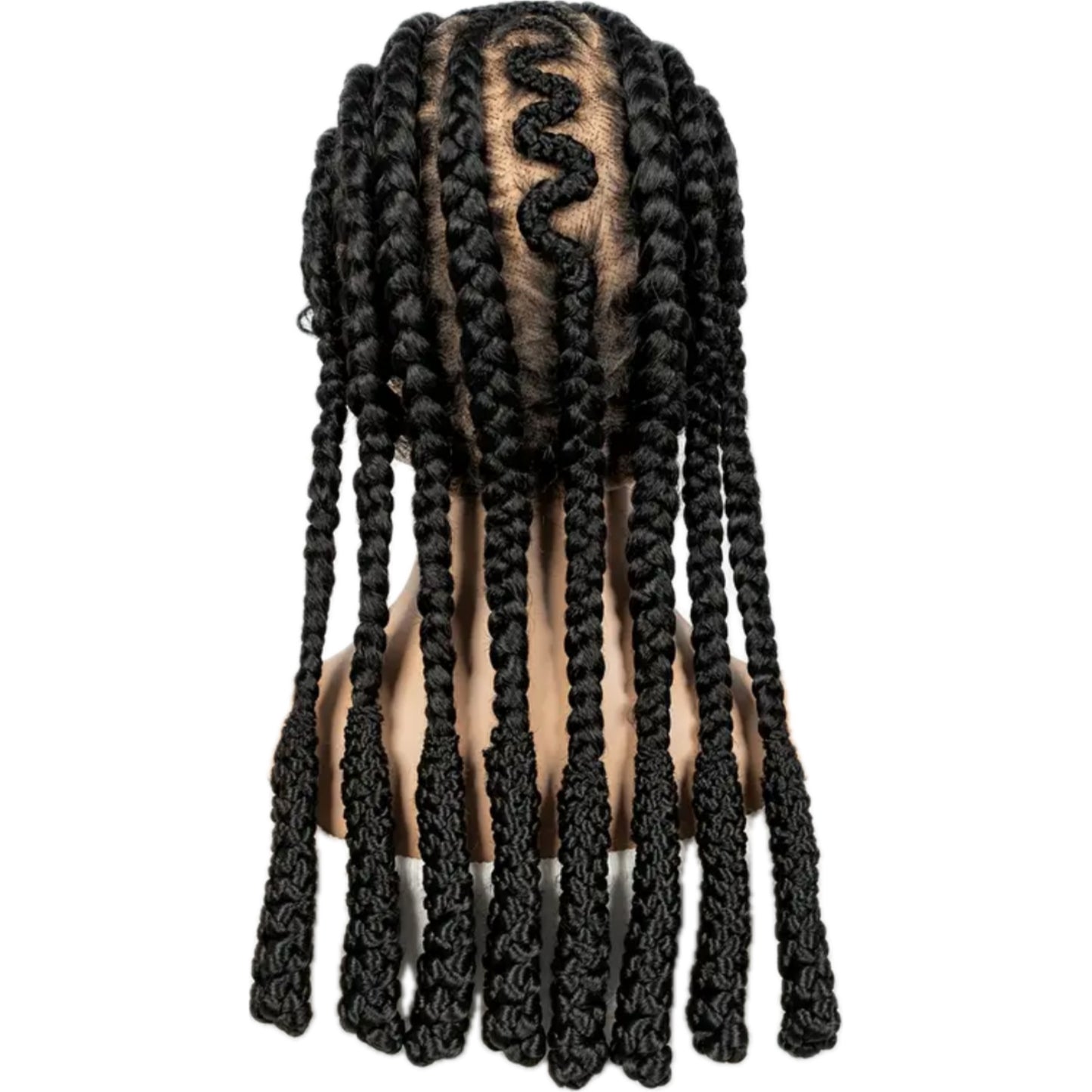 Synthetic Bantu Braids Full Lace Wig [Style #3]