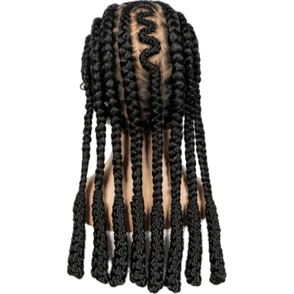 Synthetic Bantu Braids Full Lace Wig [Style #3]