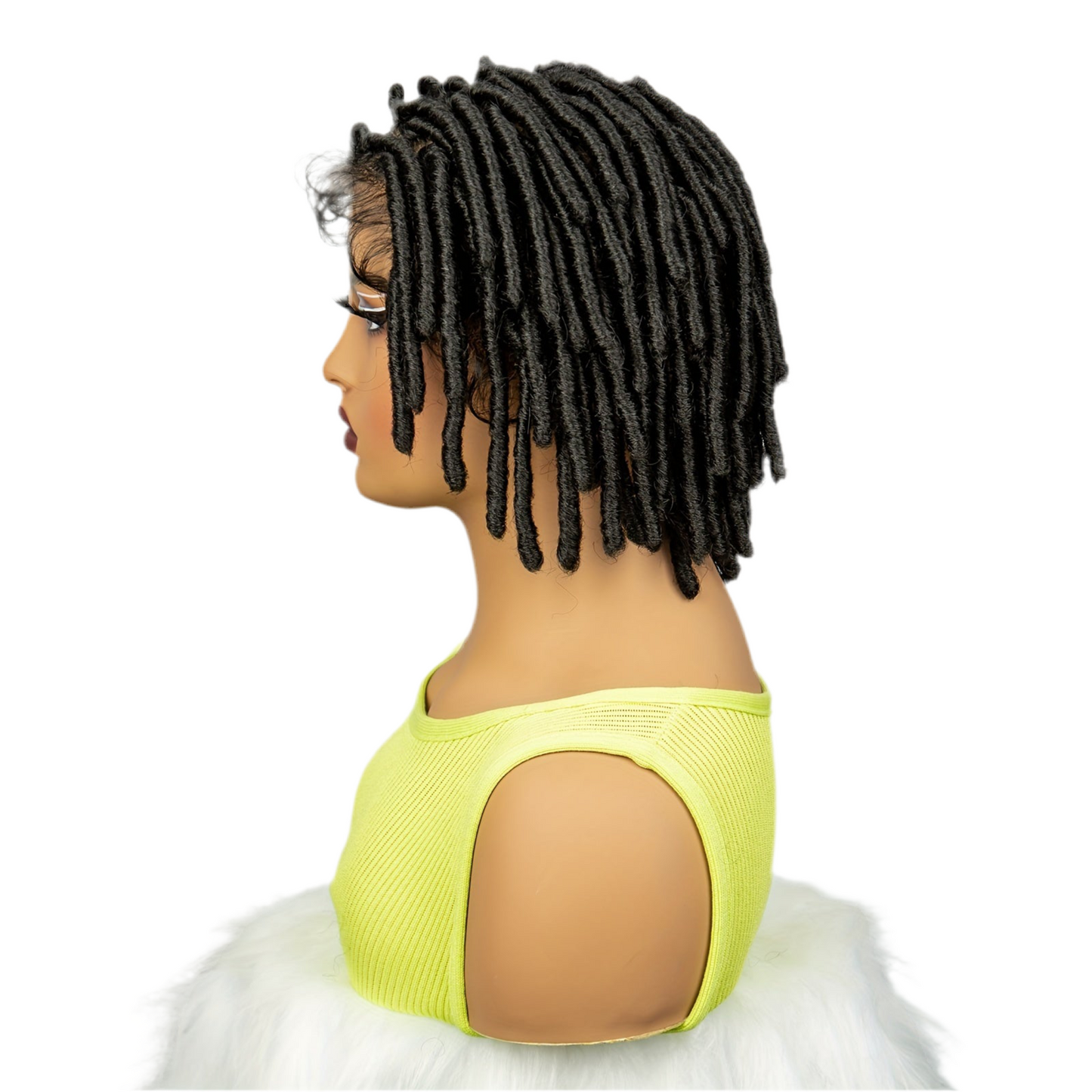 Short Faux Locs Synthetic Full Lace Wig