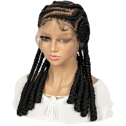 Synthetic Bantu Braids Full Lace Wig [Style #3]