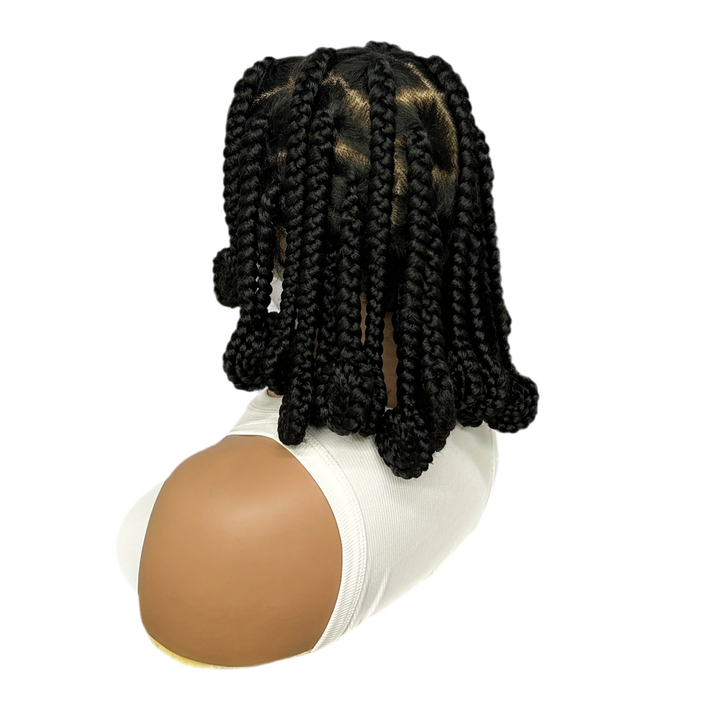 Synthetic Braids Full Lace Wig with Wrapped Ends