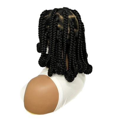 Synthetic Braids Full Lace Wig with Wrapped Ends