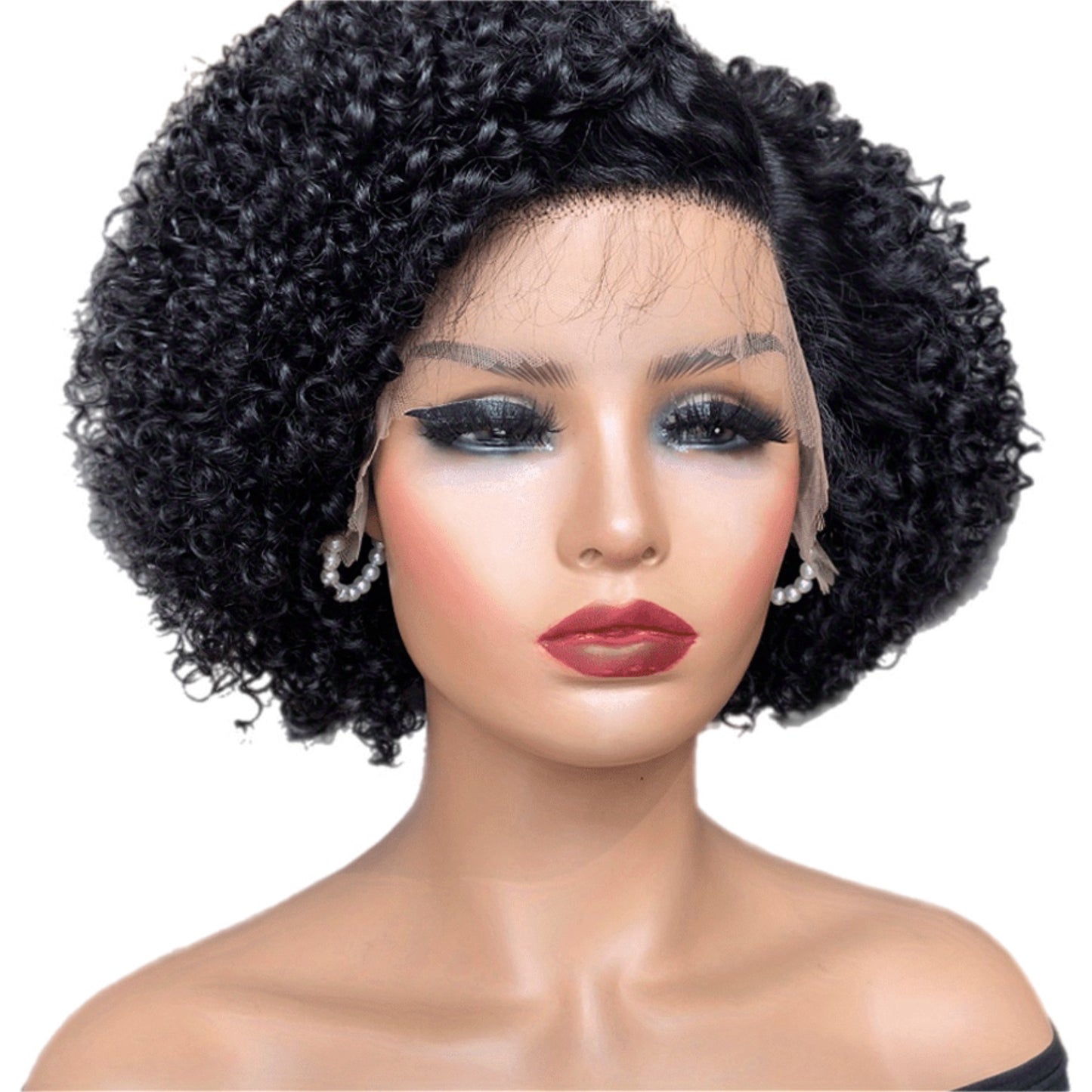 HH Curly Bob-Pixie Style Front Lace Wig [3 Colors]