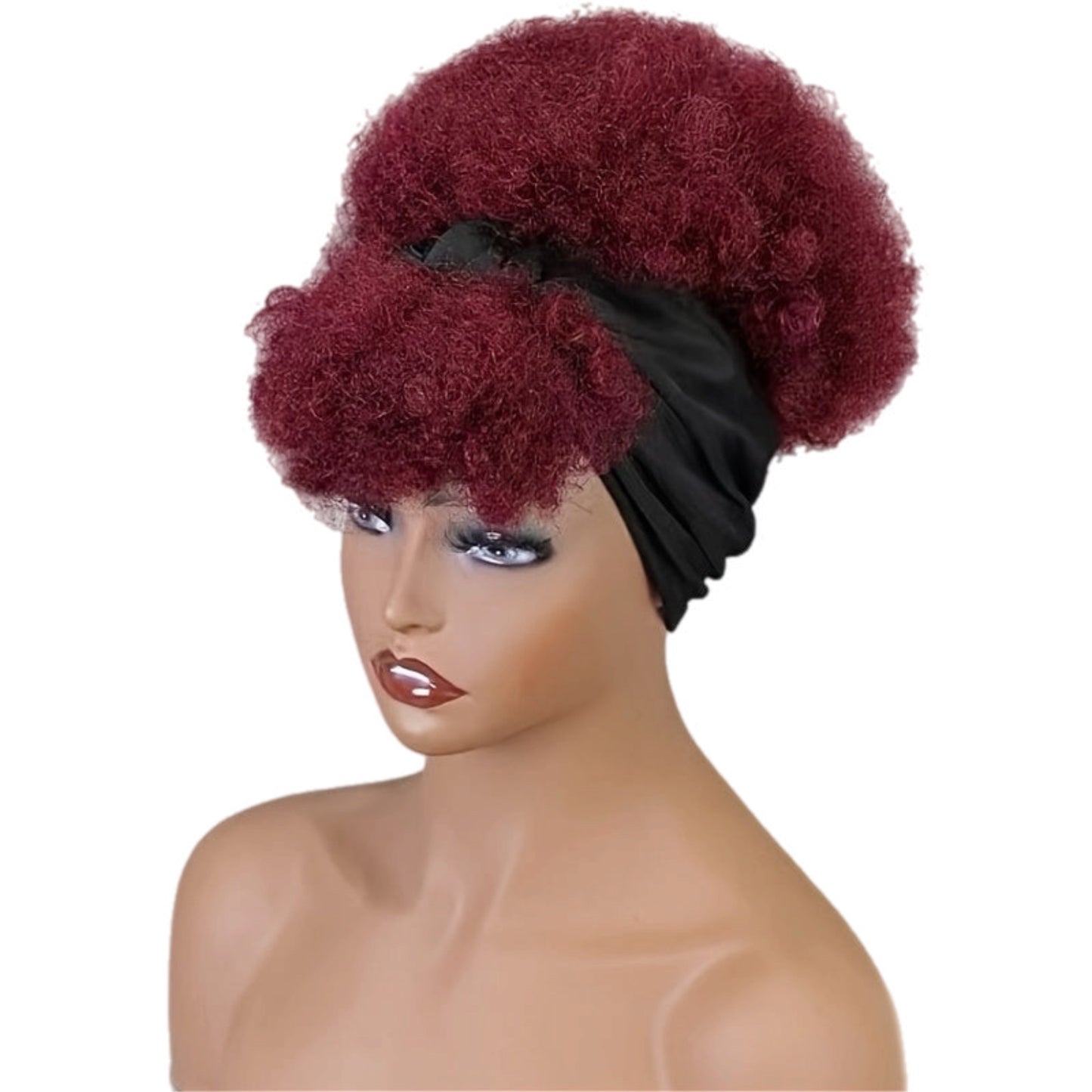 Perruque HH Afro Crépus avec Bandeau Intégré [5 Couleurs]