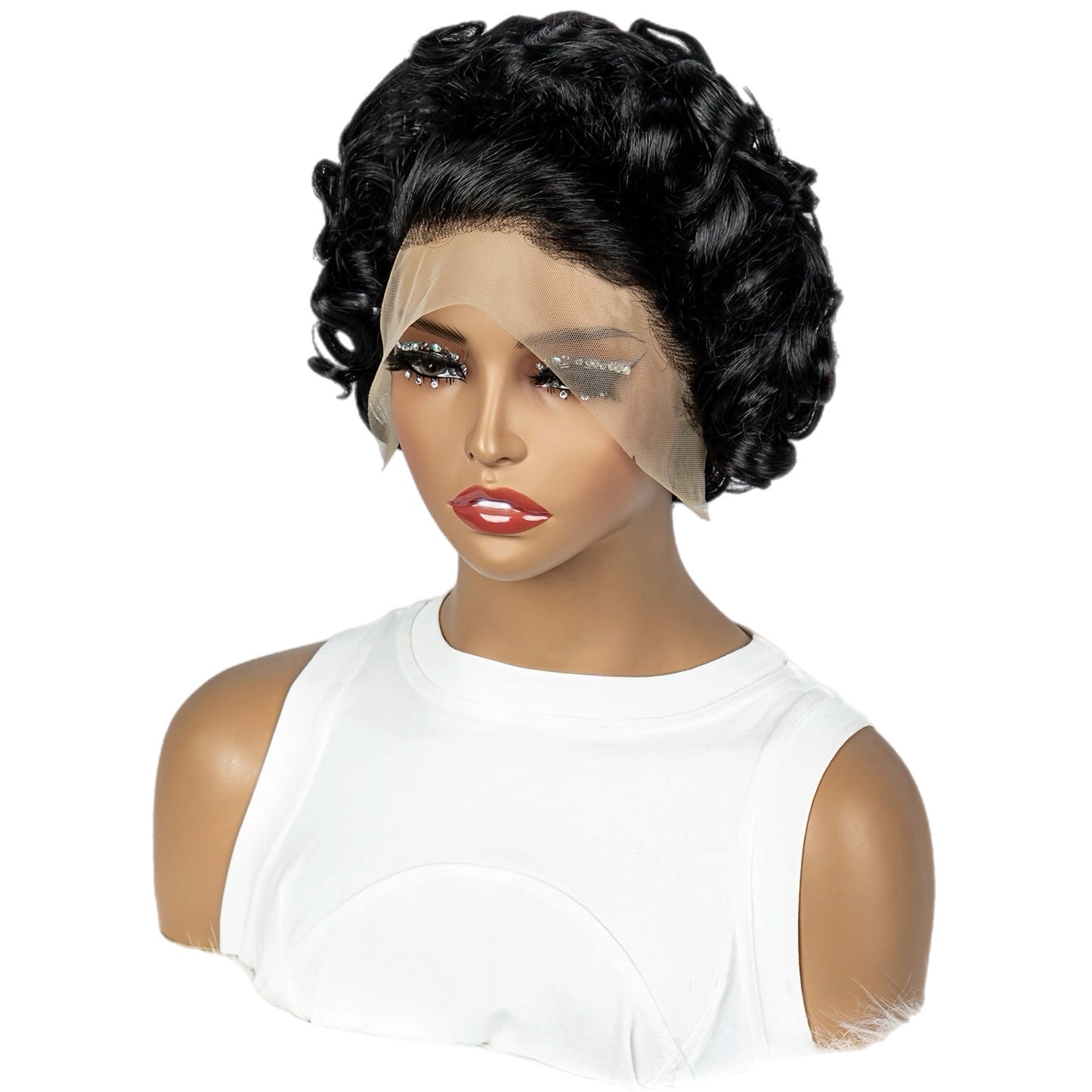 HH Short Curly Front Lace Wig [3 Colors]