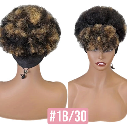 Perruque HH Afro Crépus avec Bandeau Intégré [5 Couleurs]