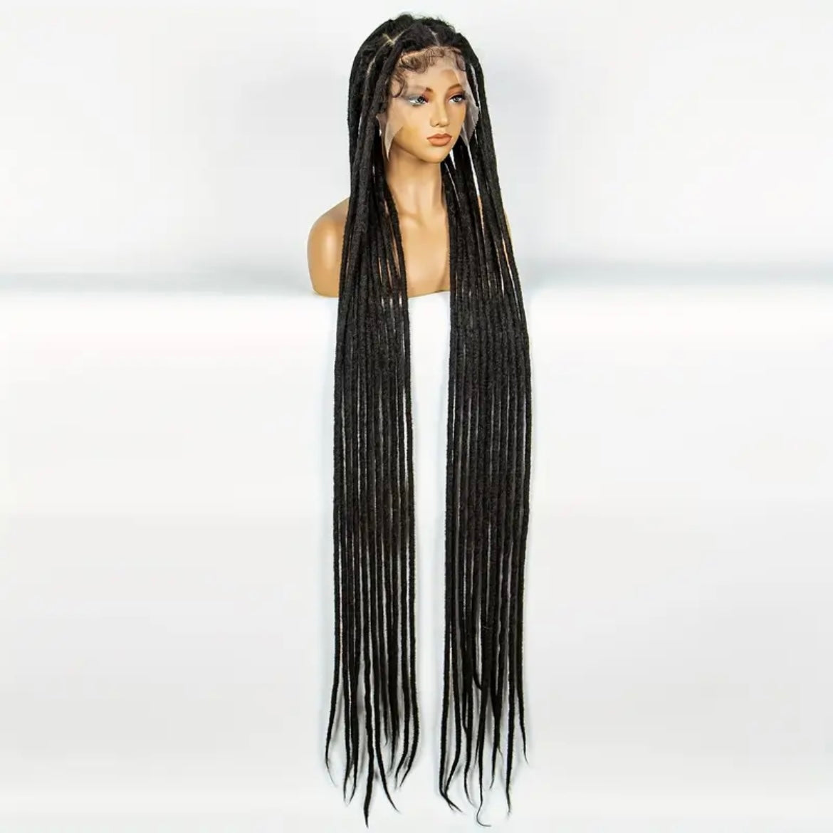 Long Faux Locs Synthetic Full Lace Wig
