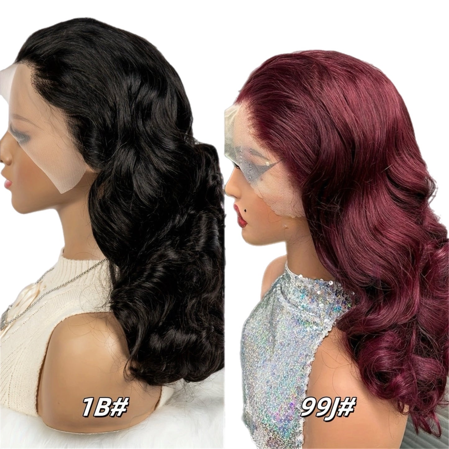 HH Wavy/Curly Front Lace  Wig [2 Colors]