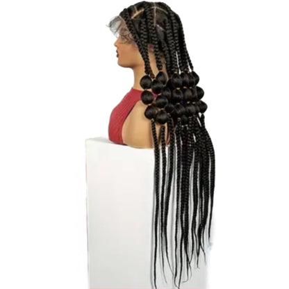 Synthetic Bubble Braids Full Lace Wig