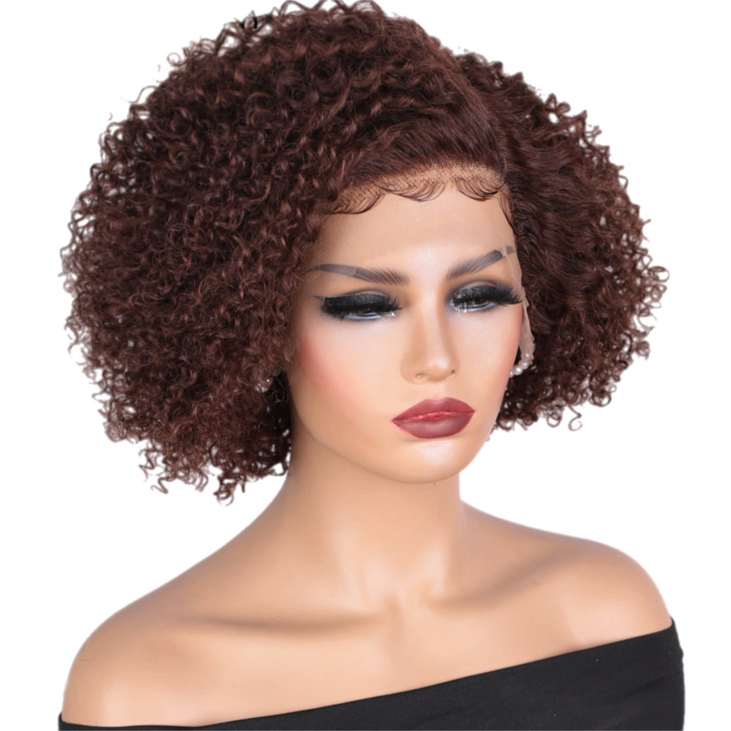 HH Curly Bob-Pixie Style Front Lace Wig [3 Colors]