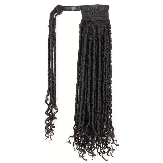 Clip-in Synthetic Curly Ends Twisted Twist Hairpiece [2 Colors]