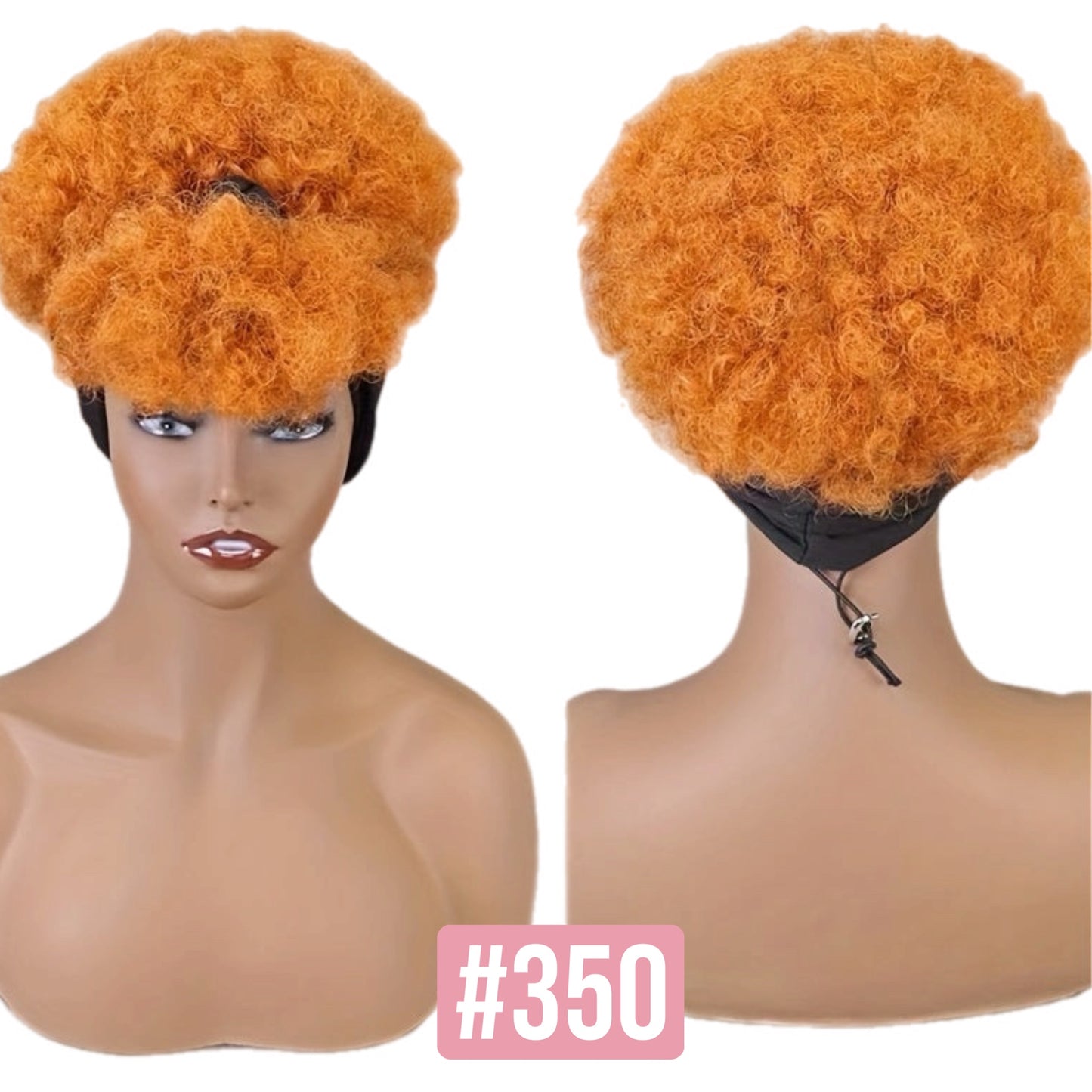 Perruque HH Afro Crépus avec Bandeau Intégré [5 Couleurs]