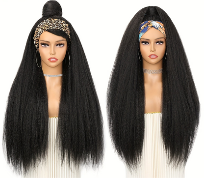 High Temperature Synthetic Kinky Curly Hair Headband Wig [6 Colors]