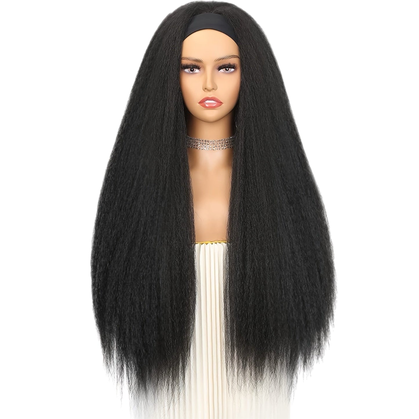 High Temperature Synthetic Kinky Curly Hair Headband Wig [6 Colors]